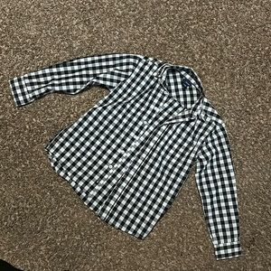 Basic Editions. Boys size 8 checkered dress shirt